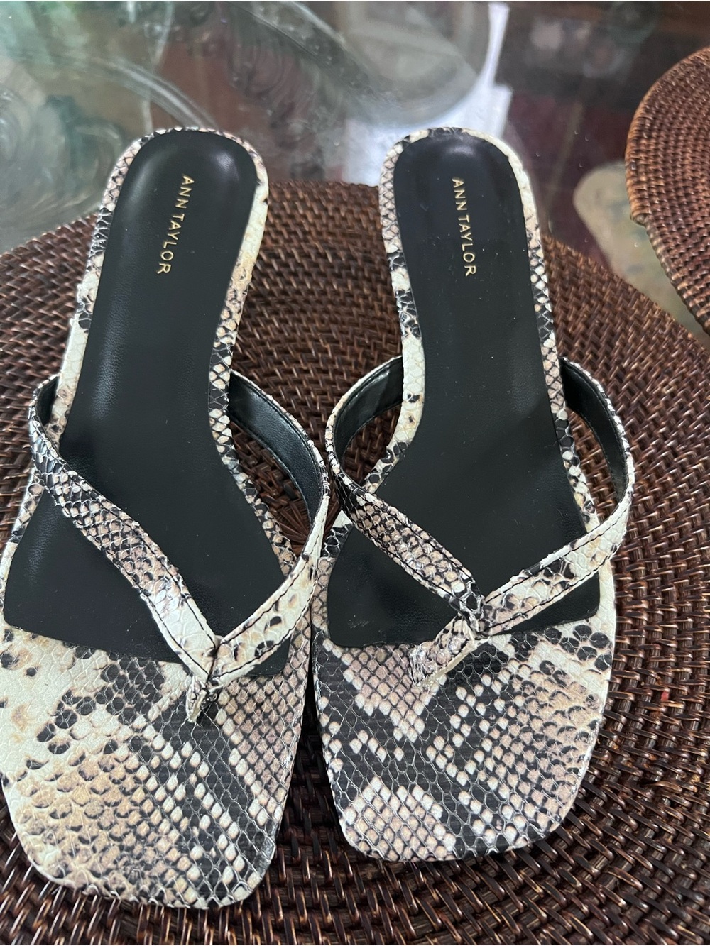 Ann Taylor Kitten Heel Sandals